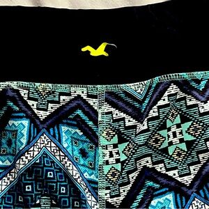 Cropped leggings for working out or on the go . Hollister brand. Unique design.
